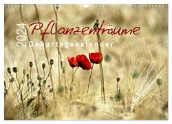 Pflanzenträume / Geburtstagskalender (Wandkalender 2024 DIN A3 quer), CALVENDO Monatskalender von Düll,  Sigrun