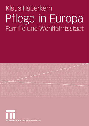 Pflege in Europa von Haberkern,  Klaus