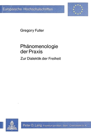 Phänomenologie der Praxis von Fuller,  Gregory
