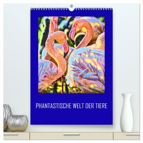 Phantastische Welt der Tiere (hochwertiger Premium Wandkalender 2024 DIN A2 hoch), Kunstdruck in Hochglanz von Sock,  Reinhard
