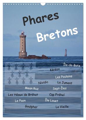 Phares Bretons (Wandkalender 2024 DIN A3 hoch), CALVENDO Monatskalender von Benoît,  Etienne