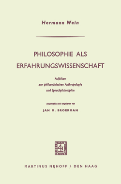 Philosophie als Erfahrungswissenschaft von Broekman,  Jan M., Wein,  Hermann