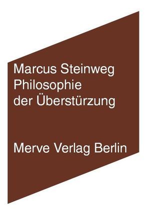 Philosophie der Überstürzung von Steinweg,  Marcus