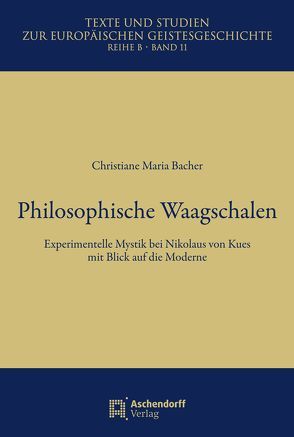 Philosophische Waagschalen von Bacher,  Christiane