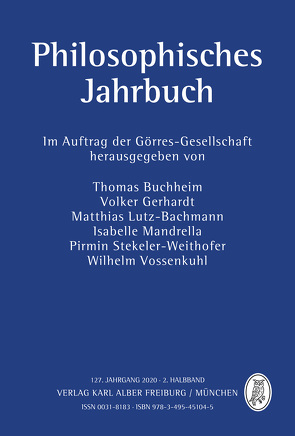 Philosophisches Jahrbuch von Buchheim,  Thomas, Gerhardt,  Volker, Lutz-Bachmann,  Matthias, Mandrella,  Isabelle, Stekeler-Weithofer,  Pirmin, Vossenkuhl,  Wilhelm