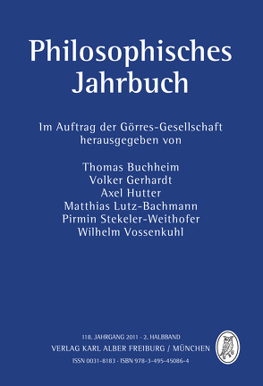 Philosophisches Jahrbuch von Brague,  Rémi, Brunkhorst,  Hauke, Buchheim,  Thomas, Garcia,  Marcela, Gasser,  Georg, Gerhardt,  Volker, Hutter,  Axel, Jestaedt,  Matthias, Krause,  Andrej, Luf,  Gerhard, Lutz-Bachmann,  Matthias, Pfordten,  Dietmar von der, Schröter,  Esther, Stekeler-Weithofer,  Pirmin, Vossenkuhl,  Wilhelm, Wittreck,  Fabian