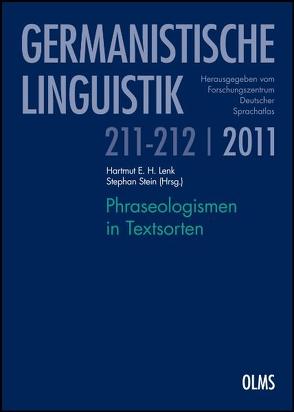 Phraseologismen in Textsorten von Lenk,  Hartmut E. H., Stein,  Stephan