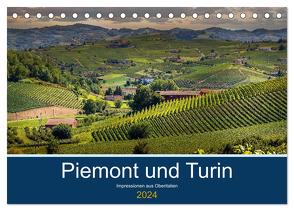 Piemont und Turin (Tischkalender 2024 DIN A5 quer), CALVENDO Monatskalender von Fahrenbach,  Michael