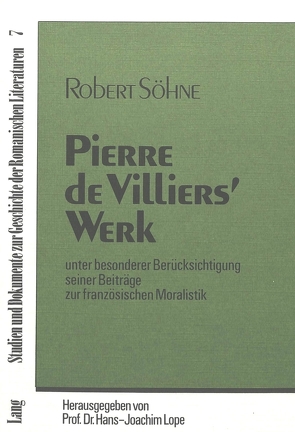 Pierre de Villiers‘ Werk von Söhne,  Robert