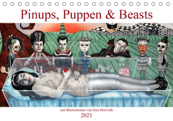 Pin-ups, Puppen & kleine Monster (Tischkalender 2021 DIN A5 quer) von Horwath,  Sara