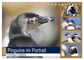 Pinguine im Portrait – Frackträger in Südafrika (Tischkalender 2024 DIN A5 quer), CALVENDO Monatskalender von und Yvonne Herzog,  Michael
