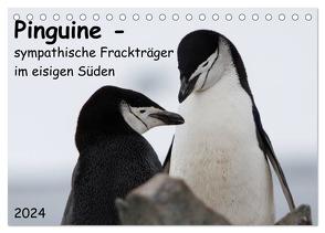 Pinguine – sympathische Frackträger im eisigen Süden (Tischkalender 2024 DIN A5 quer), CALVENDO Monatskalender von Utelli,  Anna-Barbara