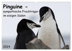 Pinguine – sympathische Frackträger im eisigen Süden (Wandkalender 2024 DIN A2 quer), CALVENDO Monatskalender von Utelli,  Anna-Barbara