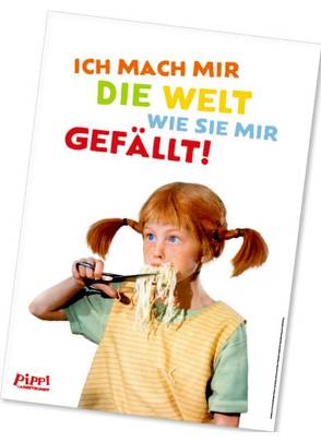 Pippi (Film) Poster Spaghetti von Lindgren,  Astrid