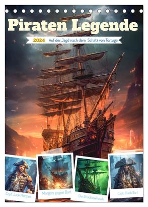 Piraten Legende (Tischkalender 2024 DIN A5 hoch), CALVENDO Monatskalender von Gierok-Latniak,  Steffen