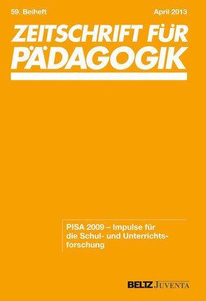 PISA 2009 – Impulse für die Schul- und Unterrichtsforschung von Jude,  Nina, Klieme,  Eckhard