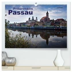 Pittoreskes Passau (hochwertiger Premium Wandkalender 2024 DIN A2 quer), Kunstdruck in Hochglanz von boeTtchEr,  U