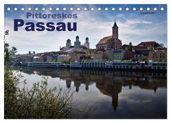 Pittoreskes Passau (Tischkalender 2024 DIN A5 quer), CALVENDO Monatskalender von boeTtchEr,  U