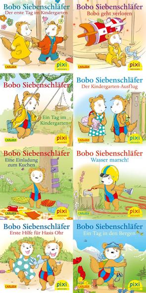 Pixi-Box 282: Neues von Bobo Siebenschläfer (8×8 Exemplare) von Boehlke,  Dorothee, Osterwalder,  Markus