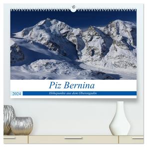Piz Bernina – Höhepunkte aus dem Oberengadin (hochwertiger Premium Wandkalender 2024 DIN A2 quer), Kunstdruck in Hochglanz von Ries,  Bertold