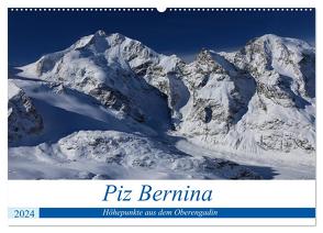 Piz Bernina – Höhepunkte aus dem Oberengadin (Wandkalender 2024 DIN A2 quer), CALVENDO Monatskalender von Ries,  Bertold