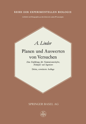 Planen und Auswerten von Versuchen von Linder,  A.
