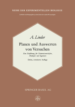 Planen und Auswerten von Versuchen von Linder,  A.