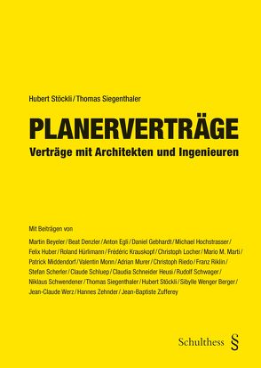 Planerverträge (PrintPlu§) von Siegenthaler,  Thomas, Stöckli ,  Hubert