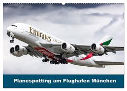 Planespotting am Flughafen München (Wandkalender 2024 DIN A2 quer), CALVENDO Monatskalender von Eger,  Konrad