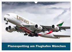 Planespotting am Flughafen München (Wandkalender 2024 DIN A3 quer), CALVENDO Monatskalender von Eger,  Konrad