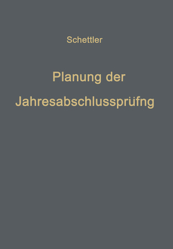 Planung der Jahresabschlußprüfung von Schettler,  Klaus