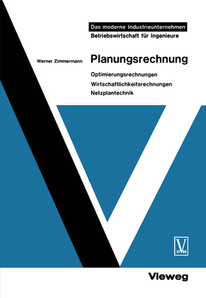 Planungsrechnung von Zimmermann,  Werner