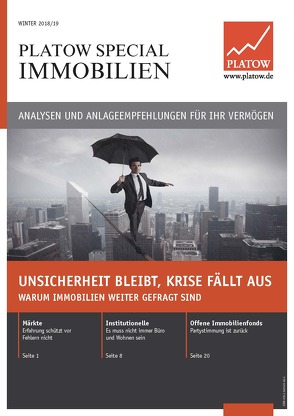 PLATOW Special Immobilien Winter 2018/19 von Mahlmeister,  Frank, Schirmacher,  Albrecht F.
