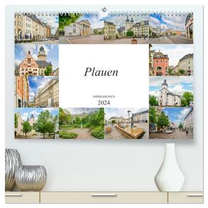 Plauen Impressionen (hochwertiger Premium Wandkalender 2024 DIN A2 quer), Kunstdruck in Hochglanz von Meutzner,  Dirk