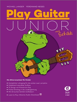 Play Guitar Junior mit Schildi von Langer,  Michael, Neges,  Ferdinand