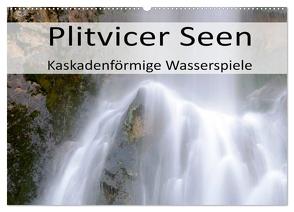 Plitvicer Seen – Kaskadenförmige Wasserspiele (Wandkalender 2024 DIN A2 quer), CALVENDO Monatskalender von Weber,  Götz