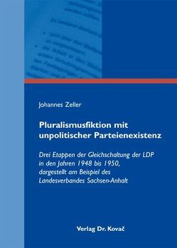 Pluralismusfiktion mit unpolitischer Parteienexistenz von Zeller,  Johannes