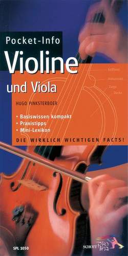 Pocket-Info Violine und Viola von Pinksterboer,  Hugo