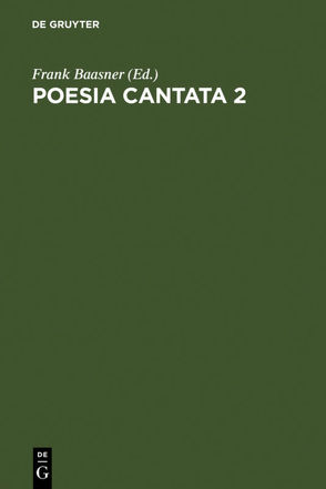 Poesia cantata 2 von Baasner,  Frank