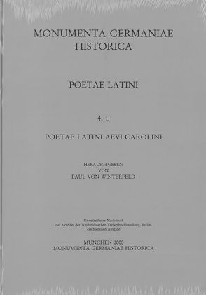 Poetae Latini medii aevi / Poetae Latini aevi Carolini (IV) von Strecker,  Karl, Winterfeld,  Paul von