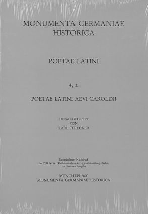 Poetae Latini medii aevi / Poetae Latini aevi Carolini (IV) von Strecker,  Karl, Winterfeld,  Paul von