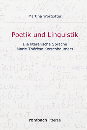 Poetik und Linguistik von Wörgötter,  Martina