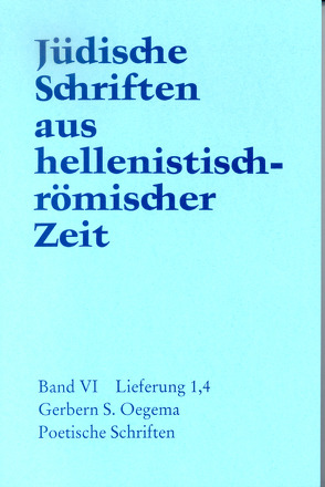 Poetische Schriften von Oegema,  Gerbern S.