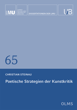 Poetische Strategien der Kunstkritik von Steinau,  Christian