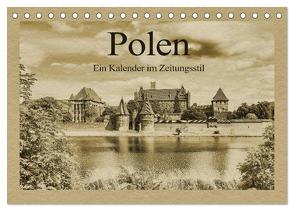 Polen – Ein Kalender im Zeitungsstil (Tischkalender 2024 DIN A5 quer), CALVENDO Monatskalender von Kirsch,  Gunter
