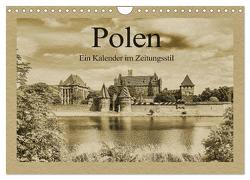 Polen – Ein Kalender im Zeitungsstil (Wandkalender 2024 DIN A4 quer), CALVENDO Monatskalender von Kirsch,  Gunter