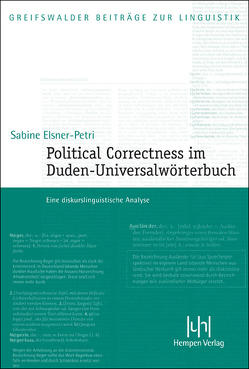 Political Correctness im Duden-Universalwörterbuch von Elsner-Petri,  Sabine