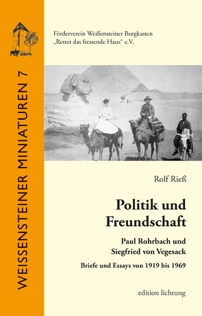 Politik und Freundschaft von Rieß,  Rolf