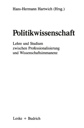 Politikwissenschaft von Hartwich,  Hans-Herman