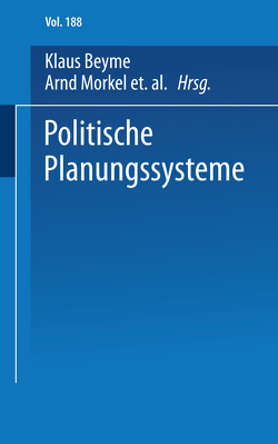 Politische Planungssysteme von Naschold,  Frieder, Väth,  Werner